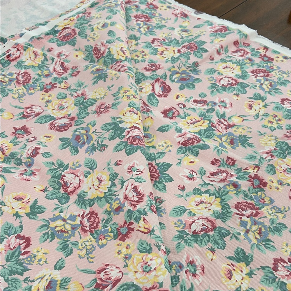 Vintage floral heavy fabric